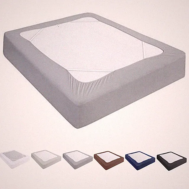 Box Spring Cover Elastic Fabric Wrap Around 4 Sides Bed Skirt Queen Size 13"