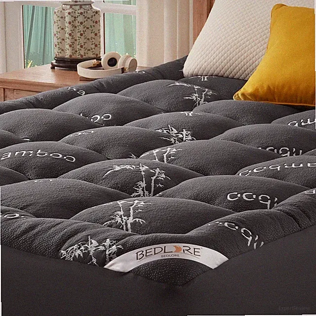 California King Mattress Topper Viscose Derived from Bamboo, Thick Pillow Top Ma